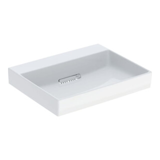 Geberit Lavabo One 60 cm, sans robinet + trop-plein, blanc K-Tect/Bl