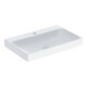 Geberit Lavabo One 75 cm, mitigeur encastré, sans trop-plein, blanc KeraTect-1