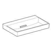 Geberit Lavabo One 75 cm, sans robinet + trop-plein, blanc K-Tect/Bl-2