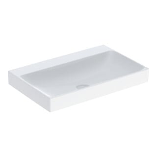 Geberit Lavabo One 75 cm, sans robinet + trop-plein, blanc KeraTect