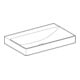 Geberit Lavabo One 75 cm, sans robinet + trop-plein, blanc KeraTect