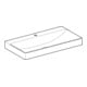 Geberit Lavabo One 90 cm, mitigeur, sans trop-plein, blanc KeraTect-4