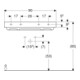 Geberit Lavabo One 90 cm, sans robinet + trop-plein, blanc K-Tect/Bl