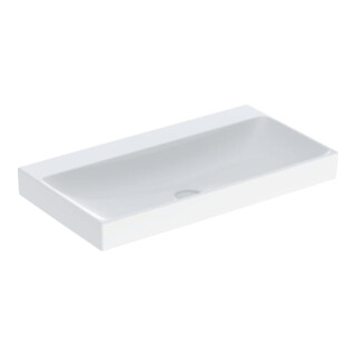 Geberit Lavabo One 90 cm, sans robinet + trop-plein, blanc KeraTect