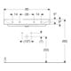 Geberit Lavabo One 90 cm, sans robinet + trop-plein, blanc KeraTect