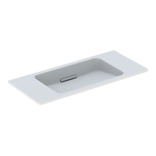 Geberit Lavabo One 90x40 cm, sans trop-plein, suspendu, blanc K-Tect/Brillant