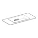 Geberit Lavabo One 90x40 cm, sortie horizontale, montage apparent, blanc K-Tec/acier chromé-5