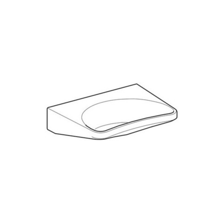 Geberit Lavabo Paracelsus 64x49 cm, sans trop-plein, accessible, blanc
