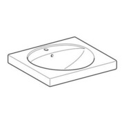 Geberit Lavabo Preciosa 60x55cm, blanc, mitigeur, trop-plein, tablette-4