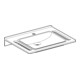 Geberit Lavabo Publica 70x55 cm, avec trop-plein, sans robinetterie, avec vidage, blanc-2