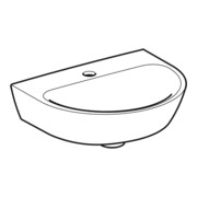 Geberit Lavabo Renova 45x36 cm, blanc, avec trou de robinet, sans trop-plein-2