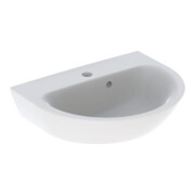 Geberit Lavabo Renova 50x40 cm, blanc/KeraTe, avec robinet, avec trop-plein asymétrique
