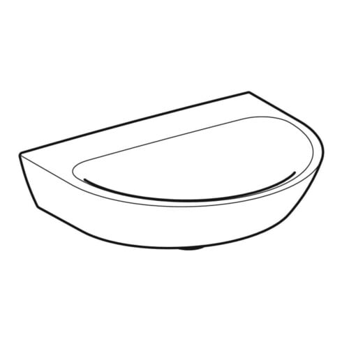 Geberit Lavabo Renova 50x40 cm, blanc/KeraTe, sans robinet, sans trop-plein