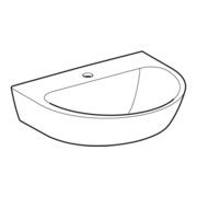 Geberit Lavabo Renova 55x45 cm, blanc, avec trou robinet, sans trop-plein-4