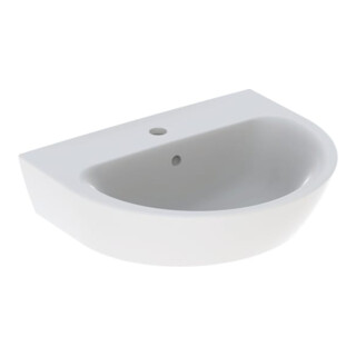 Geberit Lavabo Renova 55x45 cm, blanc/KeraTe, avec robinet, avec trop-plein