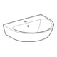 Geberit Lavabo Renova 55x45 cm, blanc/KeraTe, avec robinet, avec trop-plein
