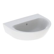 Geberit Lavabo Renova 55x45 cm, blanc, sans trou de robinet, avec trop-plein