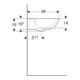 Geberit Lavabo Renova 60x48 cm, blanc/KeraTe, avec robinet, avec trop-plein-5