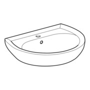 Geberit Lavabo Renova 60x49 cm, Manhattan, avec robinetterie et trop-plein-5