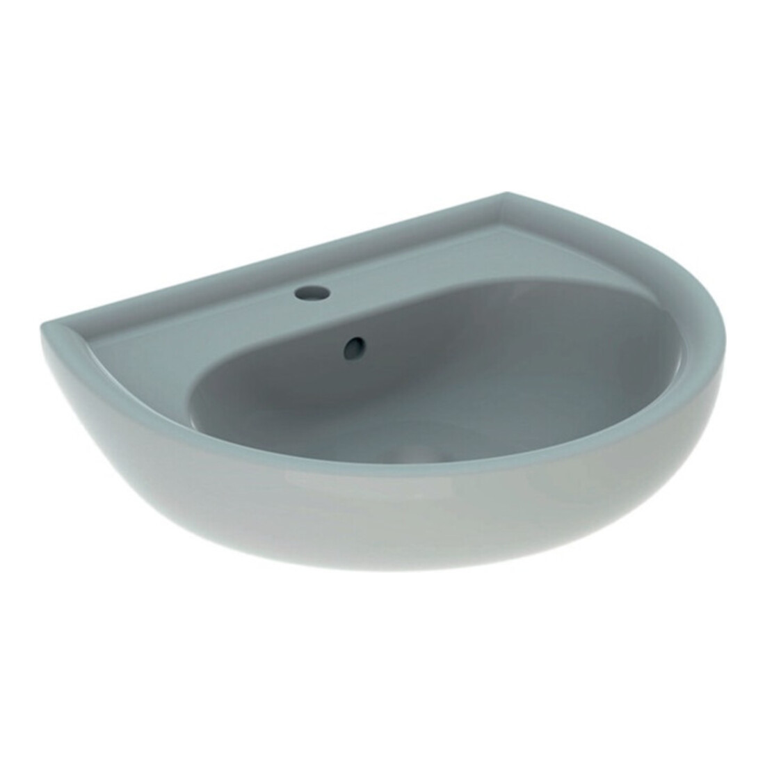 Geberit Lavabo Renova 60x49 cm, perg., avec trou robinet et trop-plein