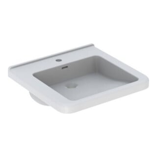 Geberit Lavabo Renova Comfort 55x52,5 cm, BF, avec robinet, avec trop-plein, blanc
