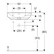 Geberit Lavabo Renova Comfort 60x55 cm, BF, avec HL et ÜL, blanc K-Tect