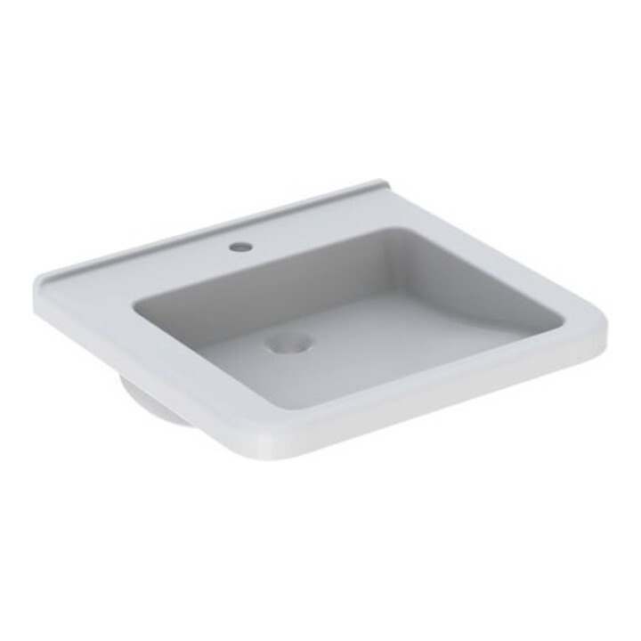 Geberit Lavabo Renova Comfort 60x55 cm, BF, avec HL/sans UL, blanc K-Tect