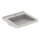 Geberit Lavabo Renova Comfort 60x55 cm, sans barrière, avec robinet, avec trop-plein, blanc-1
