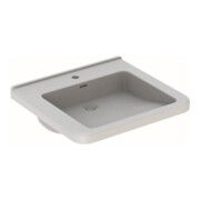 Geberit Lavabo Renova Comfort 65x55 cm, accessible, avec robinet, avec trop-plein, blanc-1