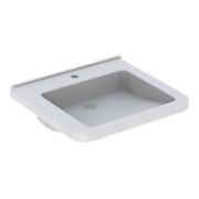 Geberit Lavabo Renova Comfort 65x55 cm, BF, avec robinet, sans trop-plein, blanc K-Tect