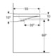 Geberit Lavabo Renova Comfort 65x55 cm, BF, avec robinet, sans trop-plein, blanc K-Tect-4