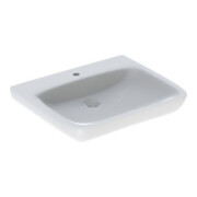 Geberit Lavabo Renova Comfort 65x55 cm, BF, avec robinetterie, sans trop-plein, blanc-1