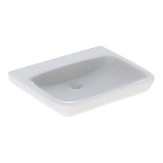 Geberit Lavabo Renova Comfort 65x55 cm, sans trop-plein, sans trop-plein supérieur, accessible, blanc