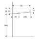 Geberit Lavabo Renova Comfort 65x55 cm, sans trop-plein, sans trop-plein supérieur, accessible, blanc-2
