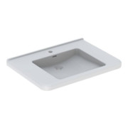 Geberit Lavabo Renova Comfort 75x55 cm, sans obstacle, avec robinet, avec trop-plein, blanc-1