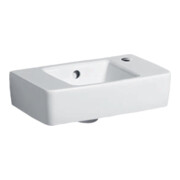 Geberit Lavabo Renova Compact 40x25 cm, avec trop-plein, trou robinet à droite, blanc-1