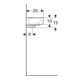 Geberit Lavabo Renova Compact 40x25 cm, avec trop-plein, trou robinet à droite, blanc