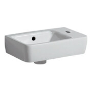 Geberit Lavabo Renova Compact 40x25 cm, évacuation sup., trou robinet à droite, blanc-1