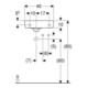 Geberit Lavabo Renova Compact 40x25 cm, évacuation sup., trou robinet à droite, blanc