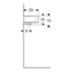 Geberit Lavabo Renova Compact 40x25 cm, sans trop-plein, trou robinet à droite, blanc