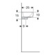 Geberit Lavabo Renova Compact 40x25 cm, sans trou de robinet, avec trop-plein, blanc