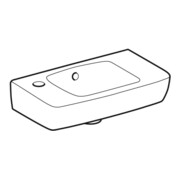 Geberit Lavabo Renova Compact 45x25cm, avec trop-plein, avec robinet, blanc/KeraTe-2