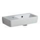 Geberit Lavabo Renova Compact 50x25 cm, mitigeur à gauche, avec trop-plein, blanc-1