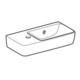 Geberit Lavabo Renova Compact 50x25 cm, mitigeur à gauche, avec trop-plein, blanc