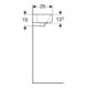 Geberit Lavabo Renova Compact 50x25 cm, mitigeur à gauche, avec trop-plein, blanc-5