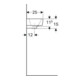 Geberit Lavabo Renova Compact 50x25cm, mitigeur à droite, avec trop-plein, blanc