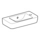 Geberit Lavabo Renova Compact 50x25cm, mitigeur à droite, avec trop-plein, blanc