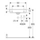 Geberit Lavabo Renova Compact 50x25cm, mitigeur à droite, avec trop-plein, blanc-4