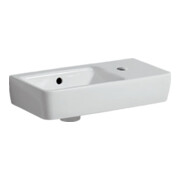 Geberit Lavabo Renova Compact 50x25cm, mitigeur à droite, avec trop-plein, blanc