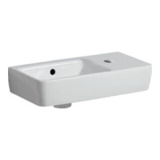Geberit Lavabo Renova Compact 50x25cm, mitigeur à droite, avec trop-plein, blanc